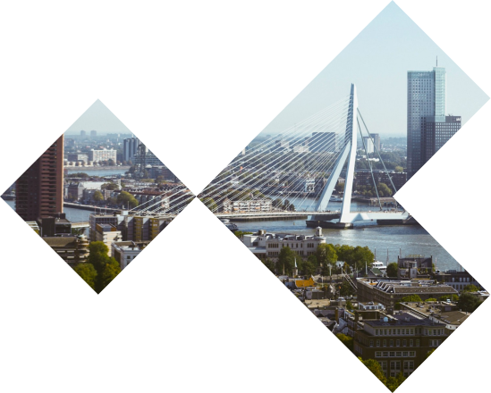 Rotterdam door het logo van BeheerGoed heen